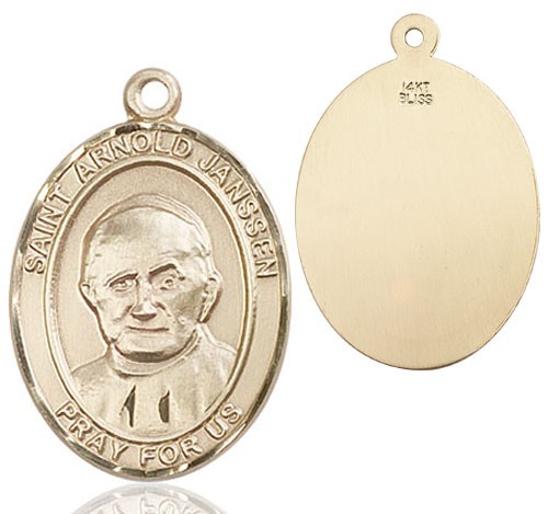 St. Arnold Janssen Medal - 14K Solid Gold