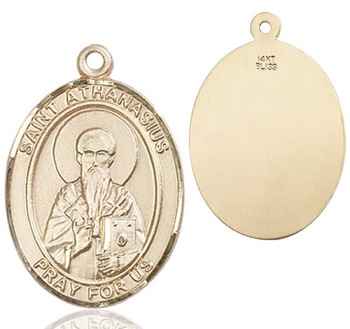 St. Athanasius Medal - 14K Solid Gold