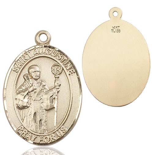 St. Augustine Medal - 14K Solid Gold