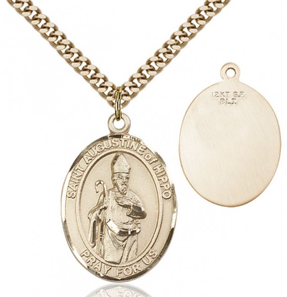 St. Augustine of Hippo Medal - 14KT Gold Filled