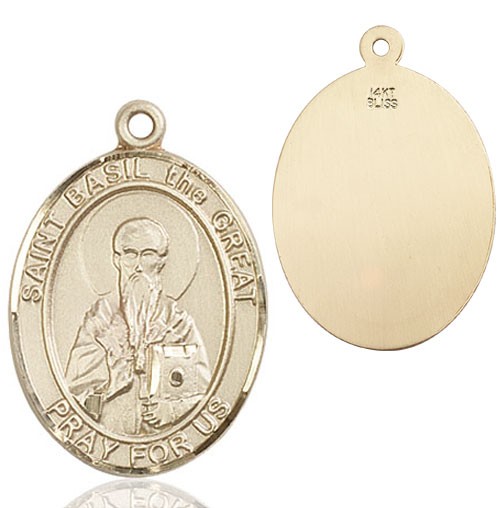 St. Basil the Great Medal - 14K Solid Gold