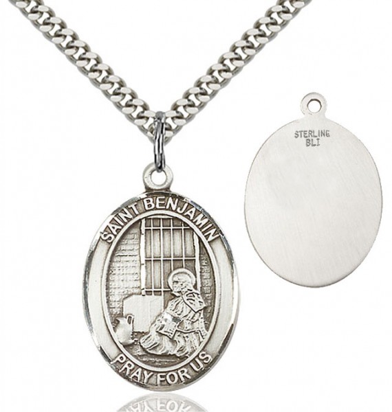 St. Benjamin Medal - Sterling Silver