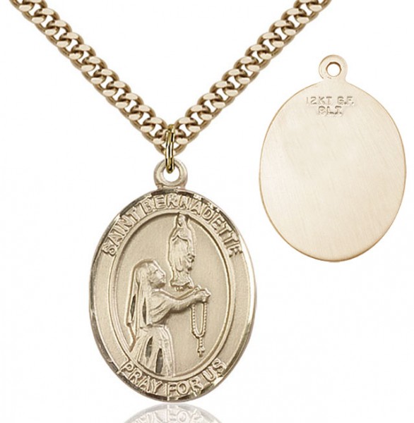 St. Bernadette Medal - 14KT Gold Filled