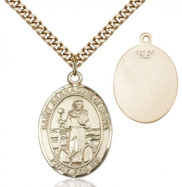 St. Bernadine of Sienna Medal - 14KT Gold Filled