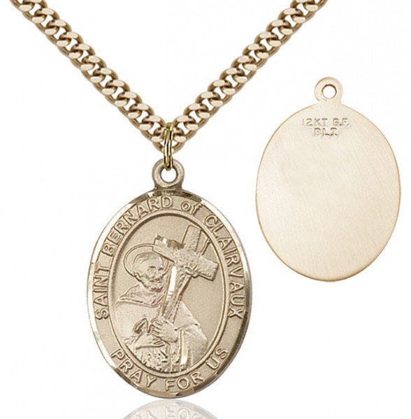 St. Bernard of Clairvaux Medal - 14KT Gold Filled