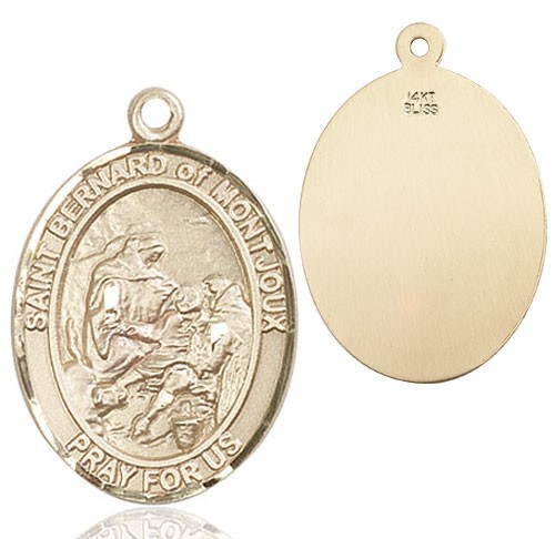 St. Bernard of Montjoux Medal - 14K Solid Gold