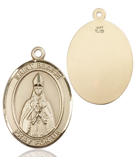 St. Blaise Medal - 14K Solid Gold