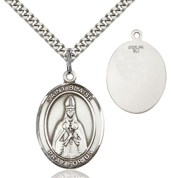 St. Blaise Medal - Sterling Silver
