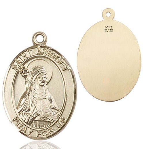 St. Bridget of Sweden Medal - 14K Solid Gold