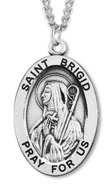 St. Brigid Medal Sterling Silver - Sterling Silver