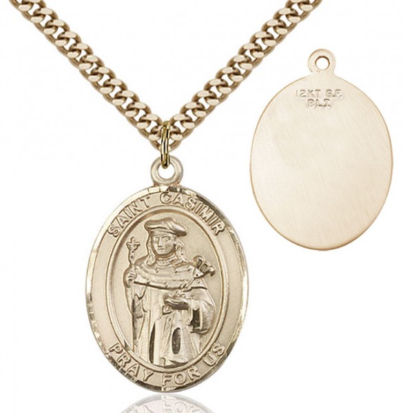 St. Casimir of Poland Medal - 14KT Gold Filled