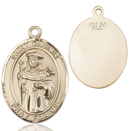St. Casimir of Poland Medal - 14K Solid Gold