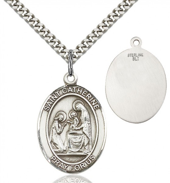 St. Catherine of Siena Medal - Sterling Silver