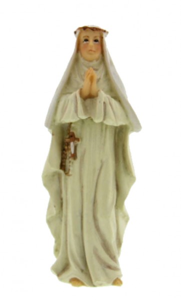 St. Catherine of Siena Statue 3.5&quot; - Ivory