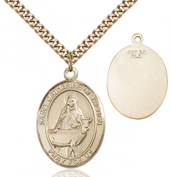 St. Catherine of Sweden Medal - 14KT Gold Filled