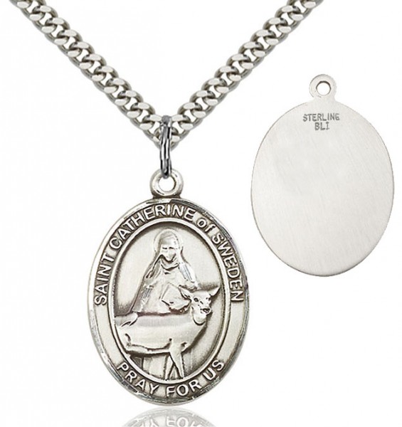 St. Catherine of Sweden Medal - Sterling Silver