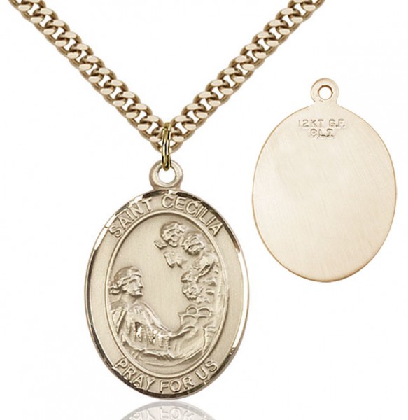 St. Cecilia Medal - 14KT Gold Filled