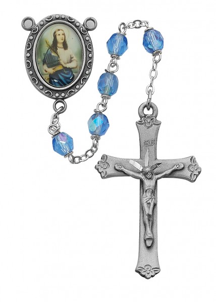 St. Cecilia Rosary - Blue