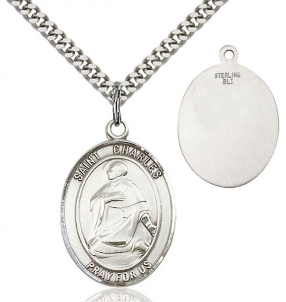 St. Charles Borromeo Medal - Sterling Silver