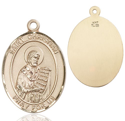 St. Christian Demosthenes Medal - 14K Solid Gold