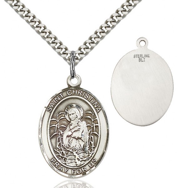 St. Christina Medal - Sterling Silver