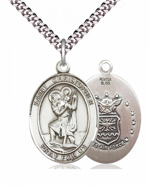 St. Christopher Air Force Medal - Pewter