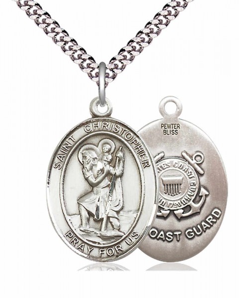 St. Christopher Coast Guard Medal - Pewter