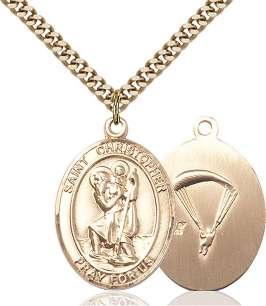 St. Christopher Paratrooper Medal - 14KT Gold Filled