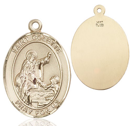 St. Colette Medal - 14K Solid Gold