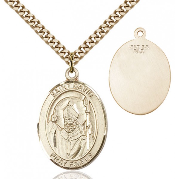 St. David of Wales Medal - 14KT Gold Filled