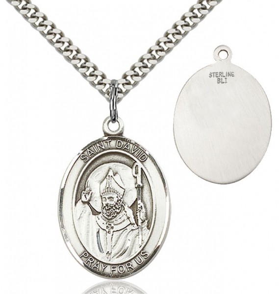 St. David of Wales Medal - Sterling Silver