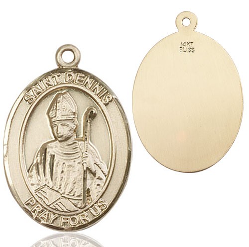 St. Dennis Medal - 14K Solid Gold