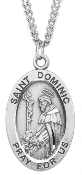 St. Dominic Medal Sterling Silver - Sterling Silver