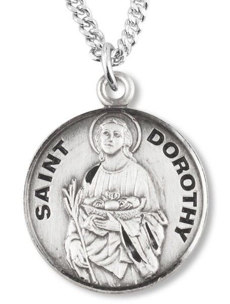 St. Dorothy Medal - Sterling Silver