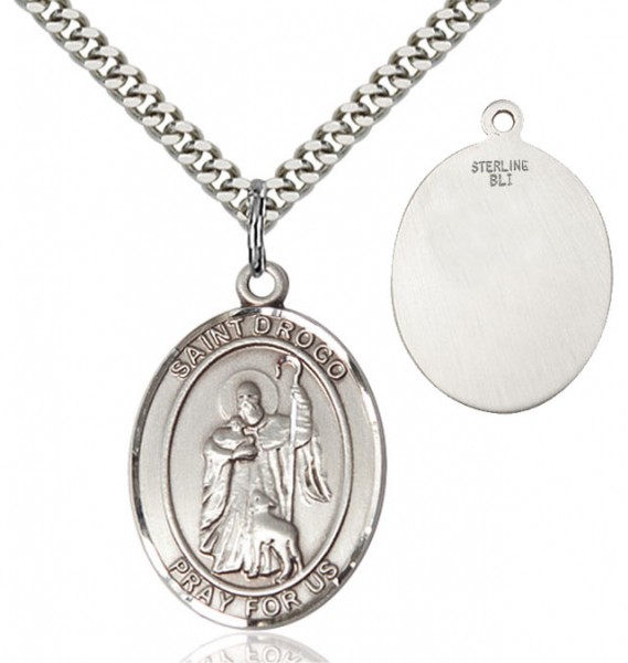 St. Drogo Medal - Sterling Silver