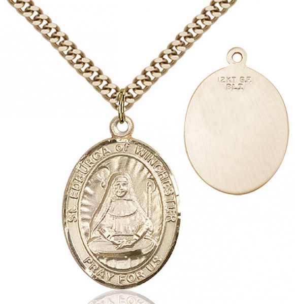 St. Edburga of Winchester Medal - 14KT Gold Filled