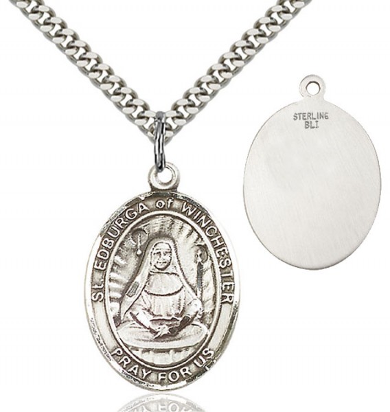 St. Edburga of Winchester Medal - Sterling Silver