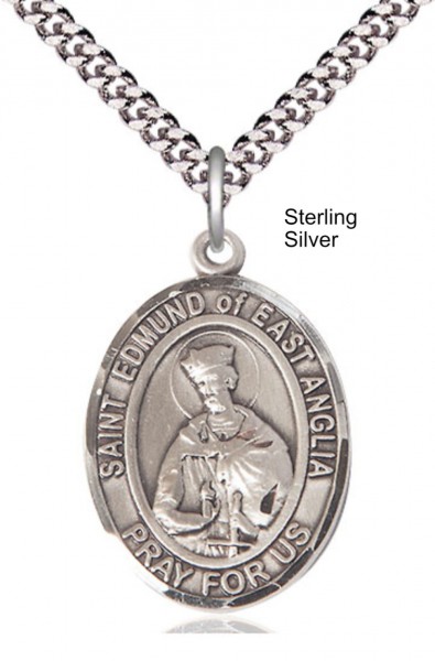 St. Edmund of East Anglia Pendant - Sterling Silver