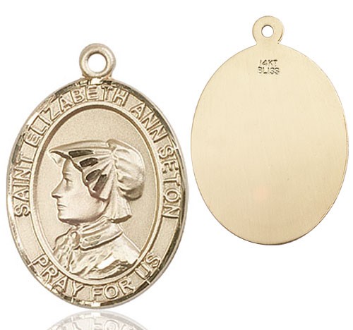 St. Elizabeth Ann Seton Medal - 14K Solid Gold
