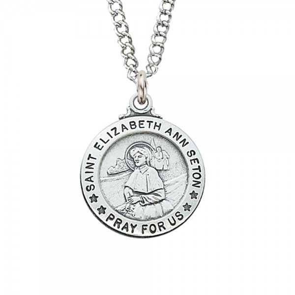 St. Elizabeth Seton Medal - Smaller - Silver