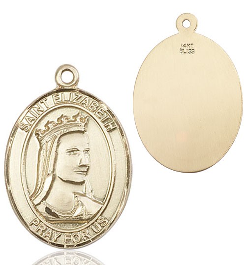 St. Elizabeth of Hungary Medal - 14K Solid Gold