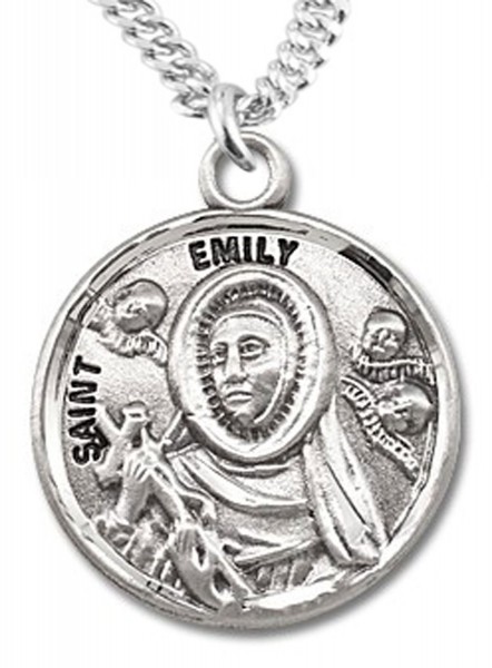 St. Emily Medal - Sterling Silver