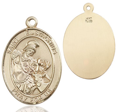 St. Eustachius Medal - 14K Solid Gold