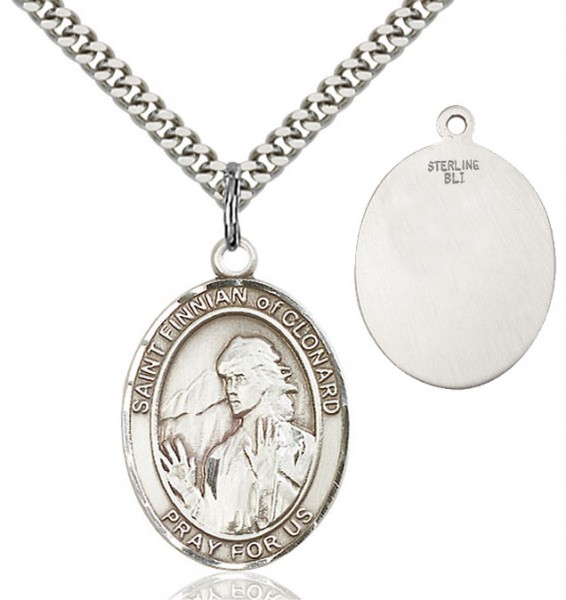 St. Finnian of Clonard Medal - Sterling Silver