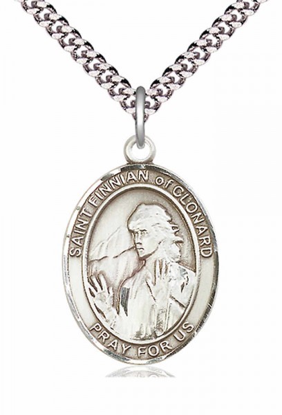 St. Finnian of Clonard Medal - Pewter