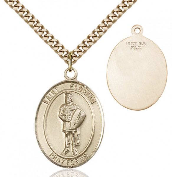 St. Florian Medal - 14KT Gold Filled