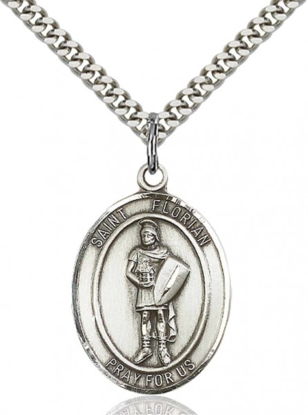 St. Florian Medal - Pewter