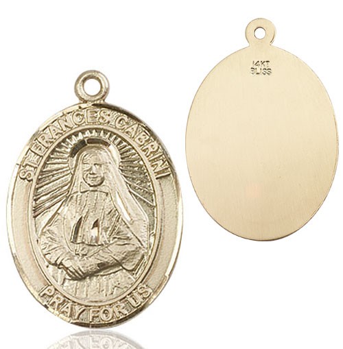 St. Frances Cabrini Medal - 14K Solid Gold