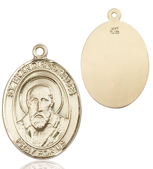 St. Francis de Sales Medal - 14K Solid Gold