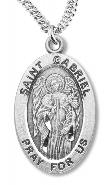St. Gabriel Medal Sterling Silver - Sterling Silver